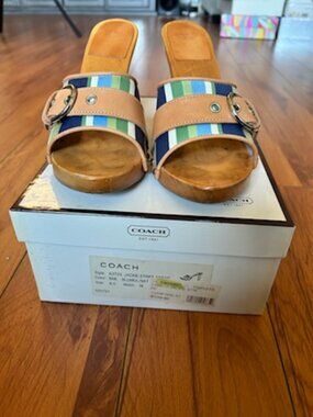 Coach Multicolor Mule Shoe Size 8